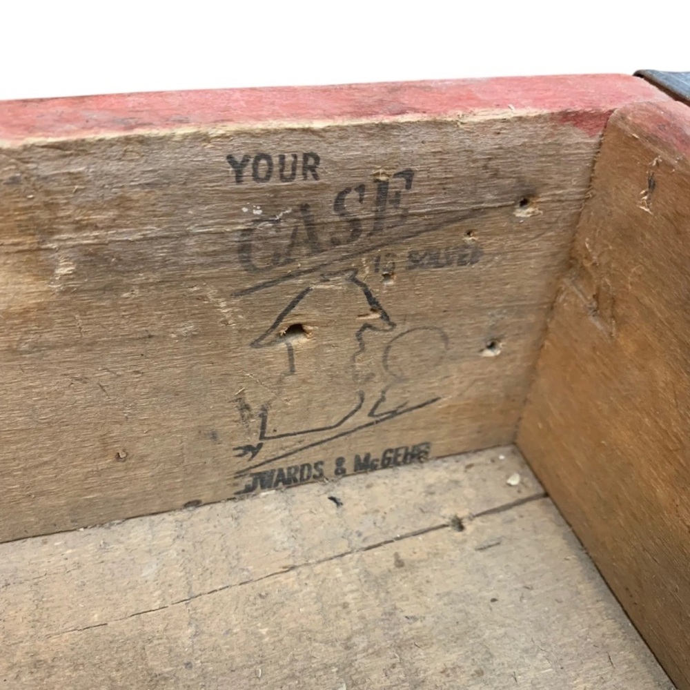 Vintage Coca-Cola Coke Soda Wood Crate Tray Red Advertising Home Decor - Picture 12 of 16